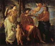 POUSSIN, Nicolas The Inspiration of the Epic Poet china oil painting reproduction